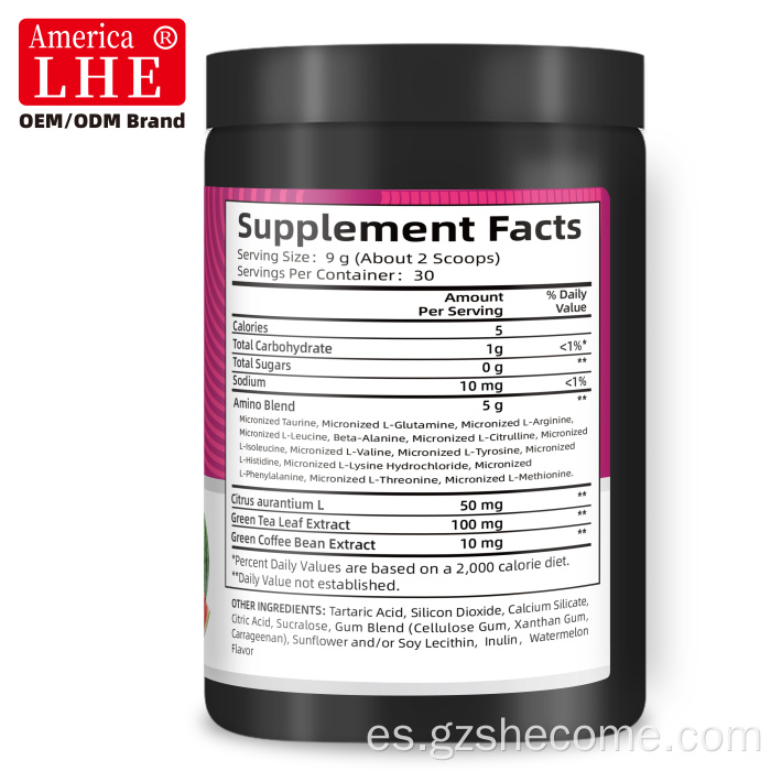 Shecome Energy Balance Powder Recuperación Energética Sandía